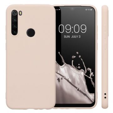 Husa Kwmobile pentru Xiaomi Redmi Note 8T, Silicon, Crem, 50956.225