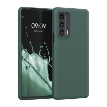 Husa pentru Motorola Edge 20 Pro, Silicon, Verde, 56063.171, Kwmobile