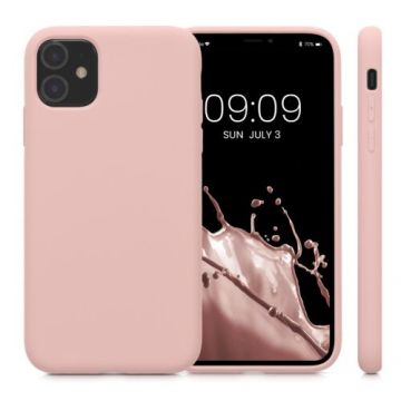 Husa Kwmobile pentru Apple iPhone 11, Silicon, Rose Gold, 50791.237