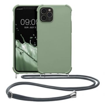 Husa Kwmobile pentru Apple iPhone 12/iPhone 12 Pro, Silicon, Verde, 53840.172