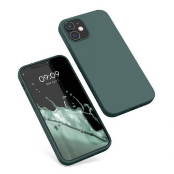 Husa Kwmobile pentru Apple iPhone 12/iPhone 12 Pro, Silicon, Verde, 53938.171