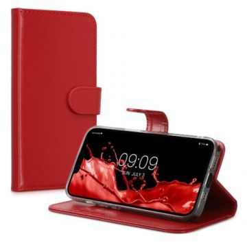 Husa Kwmobile pentru Apple iPhone 14, Piele ecologica, Rosu, 59212.09