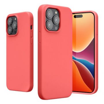 Husa Kwmobile pentru Apple iPhone 14 Pro Max, Silicon, Coral, 59074.103