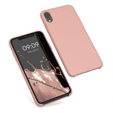 Husa Kwmobile pentru Apple iPhone XR, Silicon, Rose Gold, 45910.237