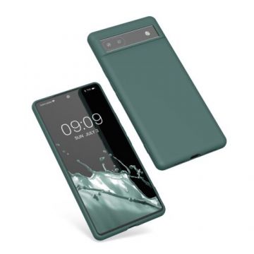 Husa Kwmobile pentru Google Pixel 6a, Silicon, Verde, 57799.171