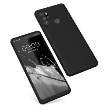 Husa Kwmobile pentru Motorola Moto G60s, Silicon, Negru, 57702.01