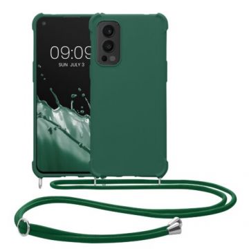 Husa Kwmobile pentru OnePlus Nord 2 5G, Silicon, Verde, 56783.80