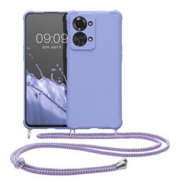 Husa Kwmobile pentru OnePlus Nord 2T, Silicon, Albastru, 58770.108