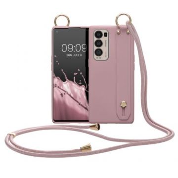 Husa Kwmobile pentru OPPO Find X3 Neo, Silicon, Roz, 57332.193