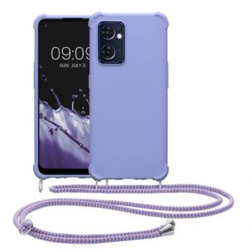 Husa Kwmobile pentru OPPO Find X5 Lite, Silicon, Albastru, 58647.108