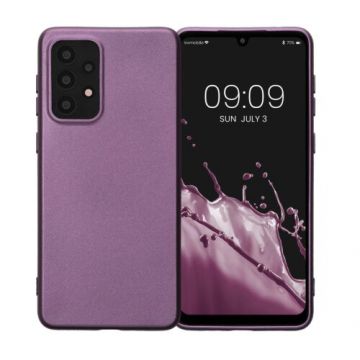Husa Kwmobile pentru Samsung Galaxy A33 5G, Silicon, Mov, 58022.230