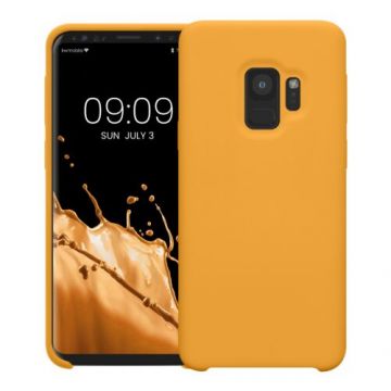 Husa Kwmobile pentru Samsung Galaxy S9, Silicon, Portocaliu, 44182.191