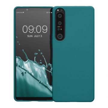 Husa Kwmobile pentru Sony Xperia 1 IV, Silicon, Verde, 58661.57