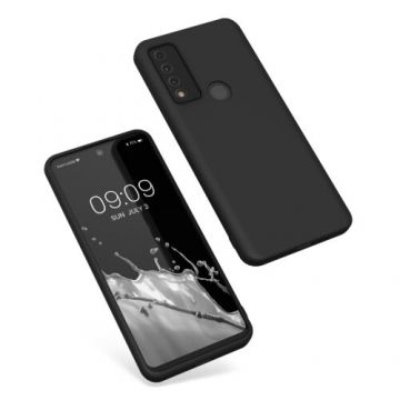 Husa Kwmobile pentru TCL 30 V 5G/30 XE 5G, Silicon, Negru, 58119.47
