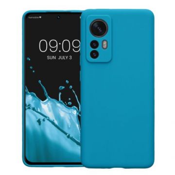 Husa Kwmobile pentru Xiaomi 12/12X, Silicon, Albastru, 57124.224