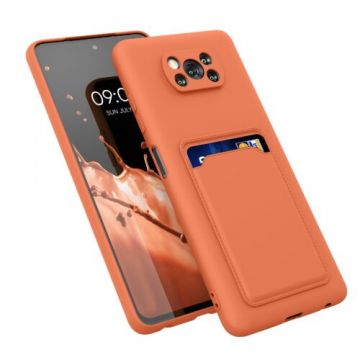 Husa Kwmobile pentru Xiaomi Poco X3 NFC/Poco X3 Pro, Silicon, Portocaliu, 56050.29