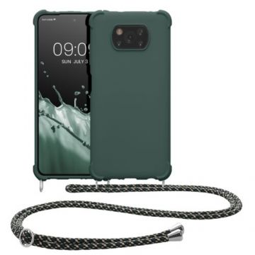 Husa Kwmobile pentru Xiaomi Poco X3 NFC/Poco X3 Pro, Silicon, Verde, 57396.169