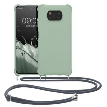 Husa Kwmobile pentru Xiaomi Poco X3 NFC/Poco X3 Pro, Silicon, Verde, 57396.172