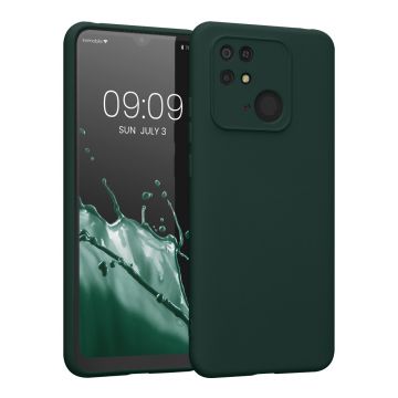 Husa Kwmobile pentru Xiaomi Redmi 10C, Silicon, Verde, 59229.169