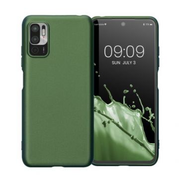 Husa Kwmobile pentru Xiaomi Redmi Note 10 5G, Silicon, Verde, 57664.233