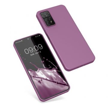 Husa Kwmobile pentru Xiaomi Redmi Note 11 Pro/Redmi Note 11 Pro 5G, Silicon, Mov, 57369.235