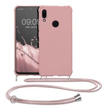 Husa Kwmobile pentru Xiaomi Redmi Note 7/Redmi Note 7 Pro, Silicon, Roz, 49965.154