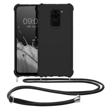 Husa Kwmobile pentru Xiaomi Redmi Note 9, Silicon, Negru, 53147.01