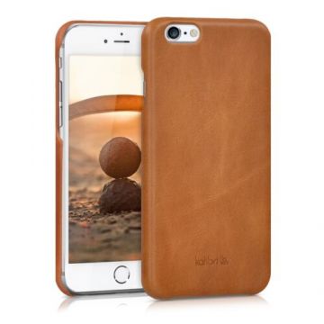 Husa pentru Apple iPhone 6/iPhone 6s, Piele naturala, Maro, 38961.83