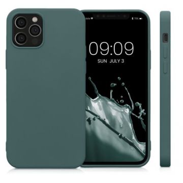 Husa Kwmobile pentru Apple iPhone 12/iPhone 12 Pro, Silicon, Verde, 53844.171