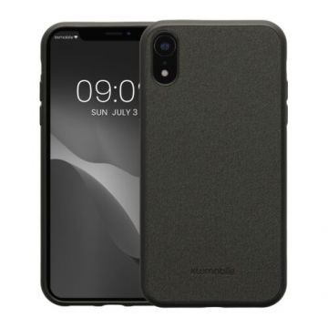 Husa Kwmobile pentru Apple iPhone XR, Piele ecologica, Negru, 59029.01