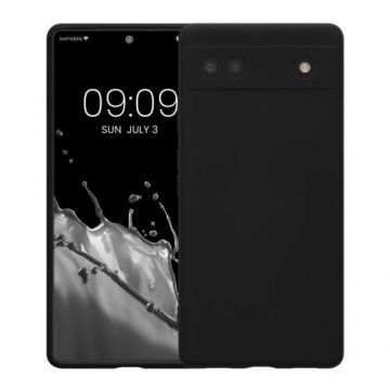 Husa Kwmobile pentru Google Pixel 6a, Silicon, Negru, 58053.01