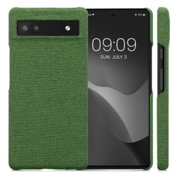 Husa Kwmobile pentru Google Pixel 6a, Textil, Verde, 57797.07