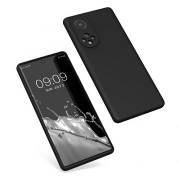 Husa Kwmobile pentru Huawei nova 9, Silicon, Negru, 56632.01