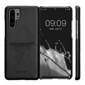 Husa Kwmobile pentru Huawei P30 Pro, Piele ecologica, Negru, 55360.01