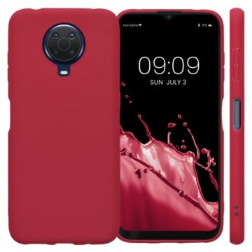 Husa Kwmobile pentru Nokia G20/G10, Silicon, Rosu, 54847.208