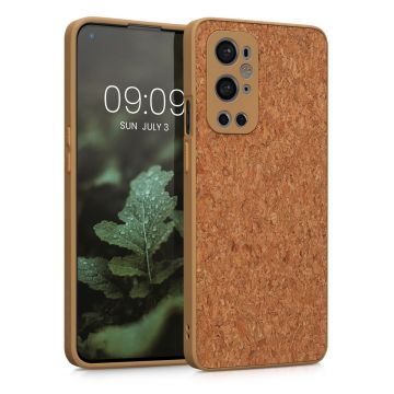 Husa Kwmobile pentru OnePlus 9 Pro, Pluta, Maro, 59344.24