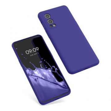 Husa Kwmobile pentru OnePlus Nord 2 5G, Silicon, Albastru, 56070.234