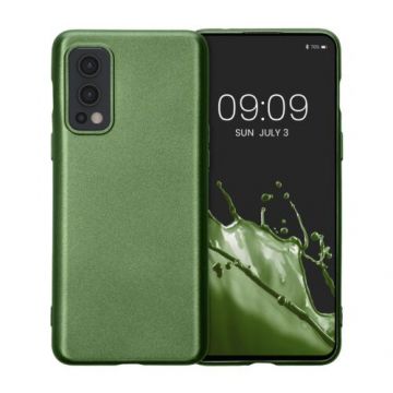 Husa Kwmobile pentru OnePlus Nord 2 5G, Silicon, Verde, 57508.233