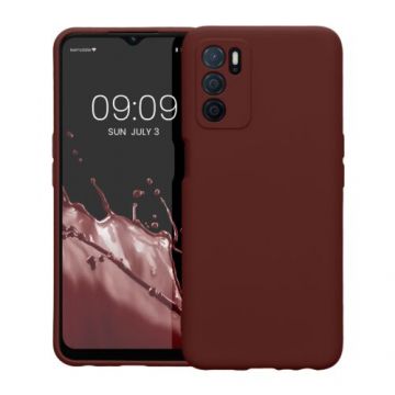 Husa Kwmobile pentru OPPO A16/A16s, Silicon, Rosu, 57572.187