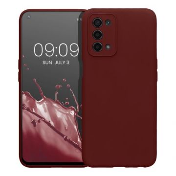 Husa Kwmobile pentru OPPO A74 5G/A54 5G, Silicon, Rosu, 57571.187