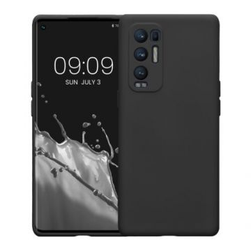 Husa Kwmobile pentru OPPO Find X3 Neo, Silicon, Negru, 57662.47