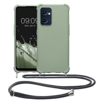 Husa Kwmobile pentru OPPO Find X5 Lite, Silicon, Verde, 58647.172