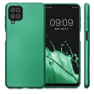 Husa Kwmobile pentru Samsung Galaxy A12, Silicon, Verde, 54052.170