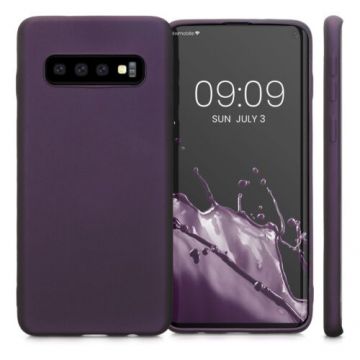 Husa Kwmobile pentru Samsung Galaxy S10, Silicon, Mov, 47452.115