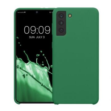 Husa Kwmobile pentru Samsung Galaxy S21 Plus, Silicon, Verde, 54066.227