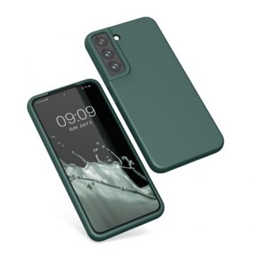 Husa Kwmobile pentru Samsung Galaxy S22, Silicon, Verde, 56756.169