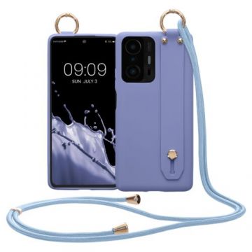 Husa Kwmobile pentru Xiaomi 11T/11T Pro, Silicon, Albastru, 56480.130