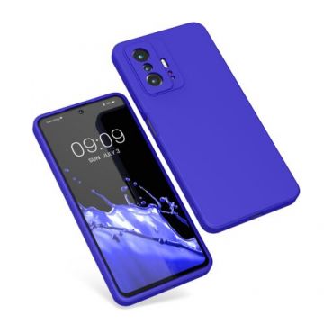 Husa Kwmobile pentru Xiaomi 11T/11T Pro, Silicon, Albastru, 56573.134