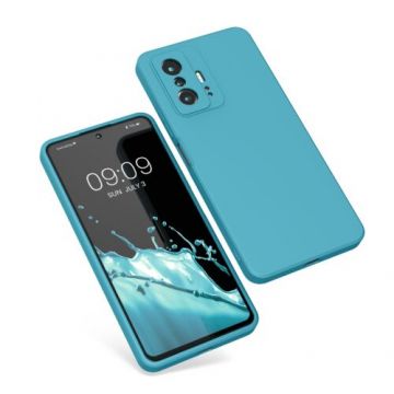 Husa Kwmobile pentru Xiaomi 11T/11T Pro, Silicon, Albastru, 56573.223