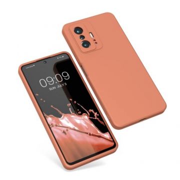 Husa Kwmobile pentru Xiaomi 11T/11T Pro, Silicon, Portocaliu, 56573.203